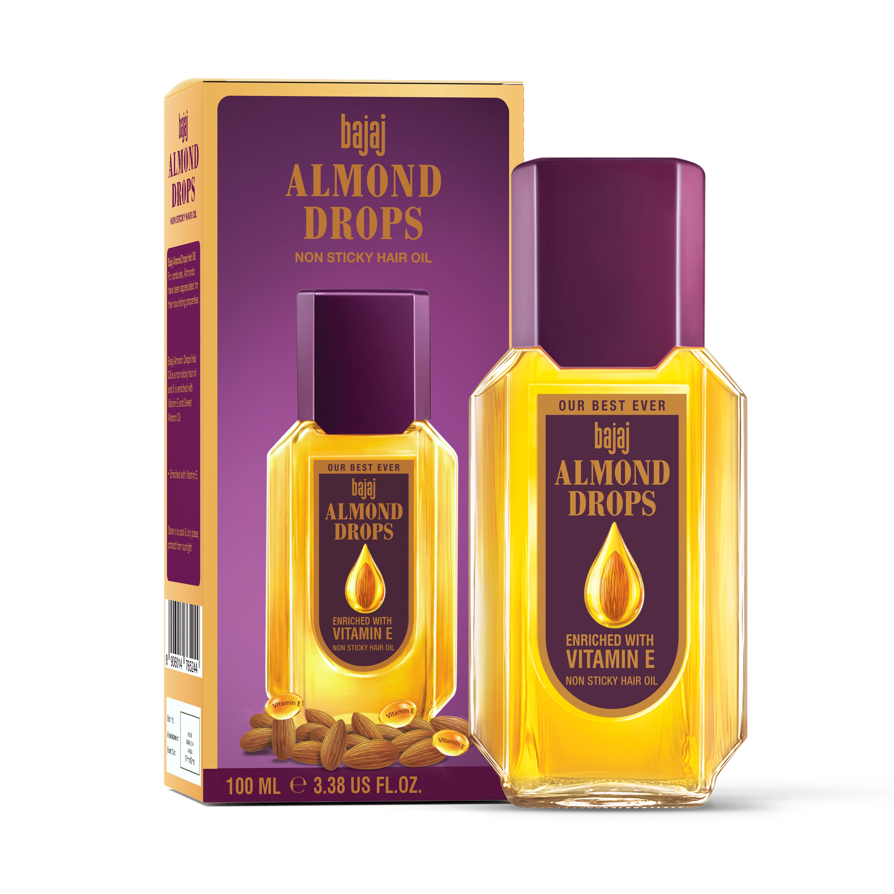 ALMOND DROPS HAIR OIL 100ML {40PK} 40/1