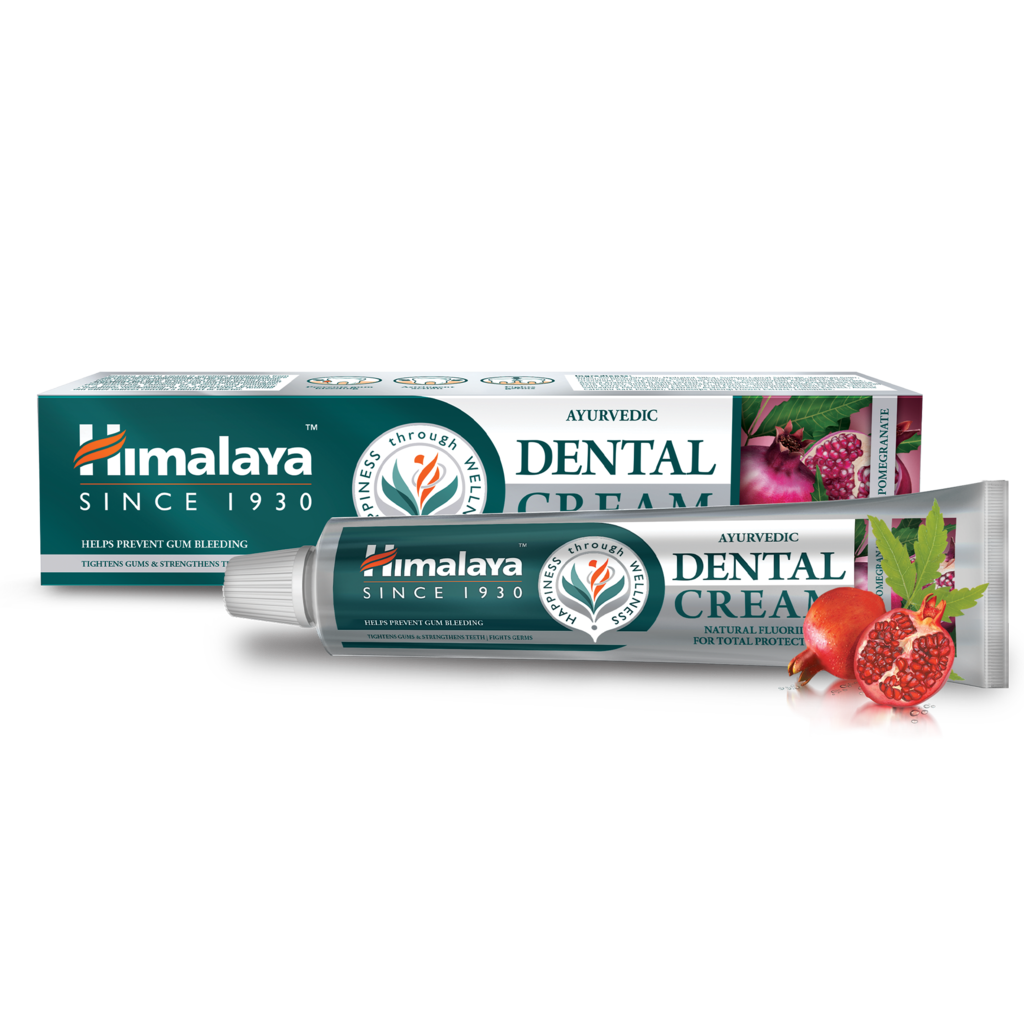 Himalaya Ayurvedic Dental Cream Herbal Toothpaste - Neem & pomegranate - 100g