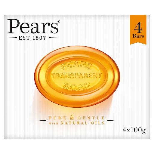 Pears Soap Bar Amber 4x100g