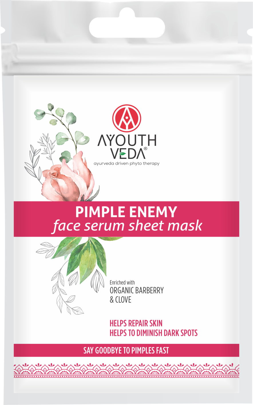 AY PIMPLE ENEMY FACE SERUM SHEET MASK