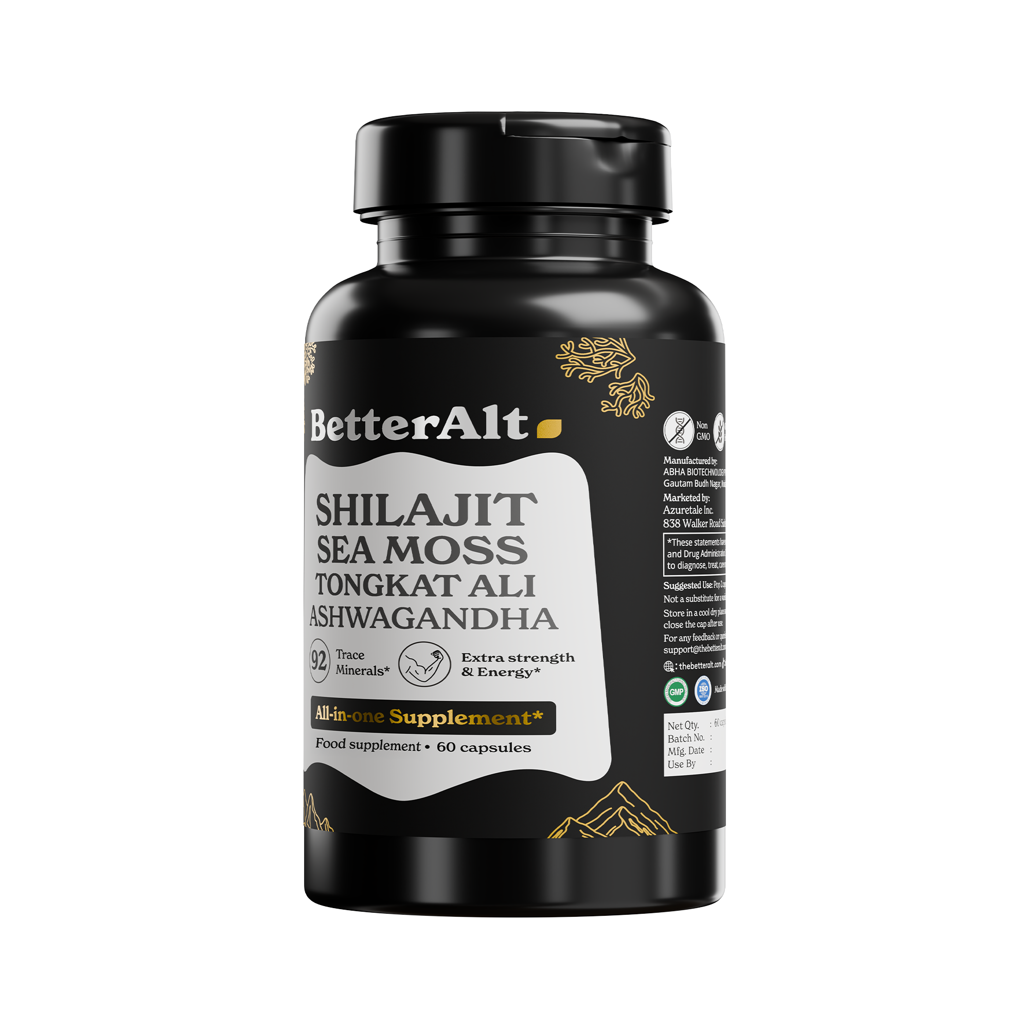 BA Shilajit Seamoss capsules (All in one) 60CAPS