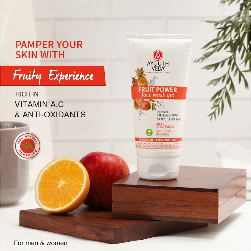 AyouthVeda Fruit Power Face Wash Gel - 100ml