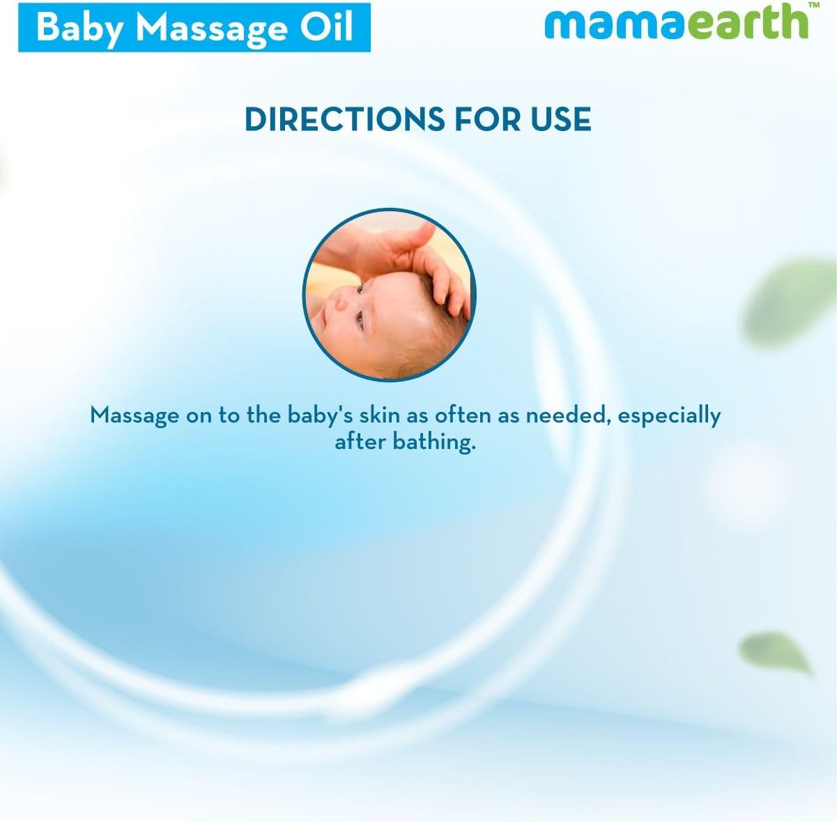 Mamaearth Soothing Baby Massage Oil, with Sesame, Almond & Jojoba Oil White -100ml