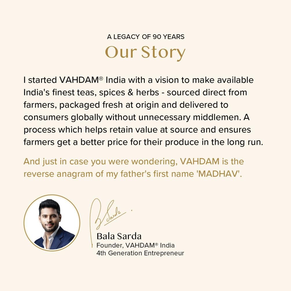 VAHDAM Assam Exotic Black Tea Bags (15 Count) High Caffeine, Gluten Free, Full Bodied - Pyramid Tea Bags - Strong, Robust & Flavoury