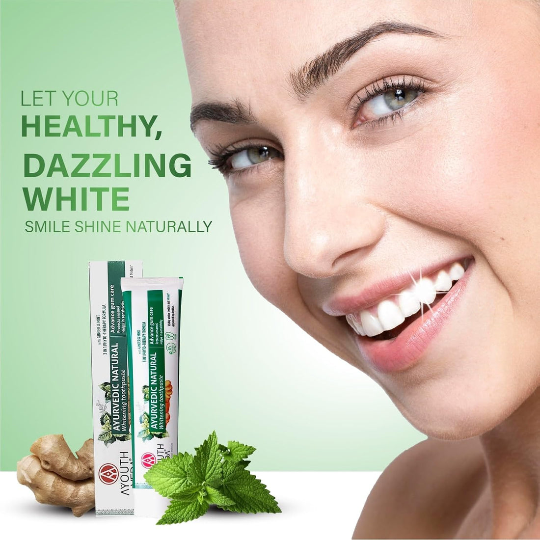 Ayouthveda Natural Whitening Toothpaste - 100g