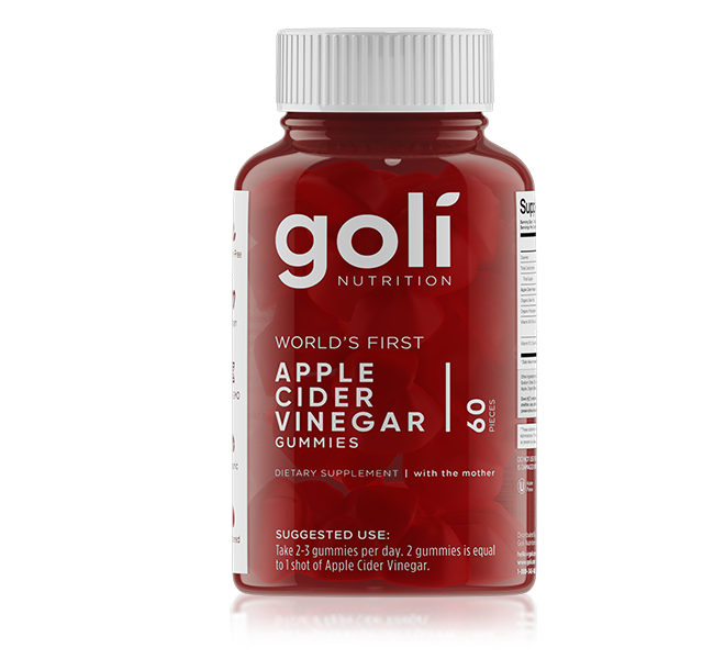 Bottle of Goli ACV Gummies 60 CT