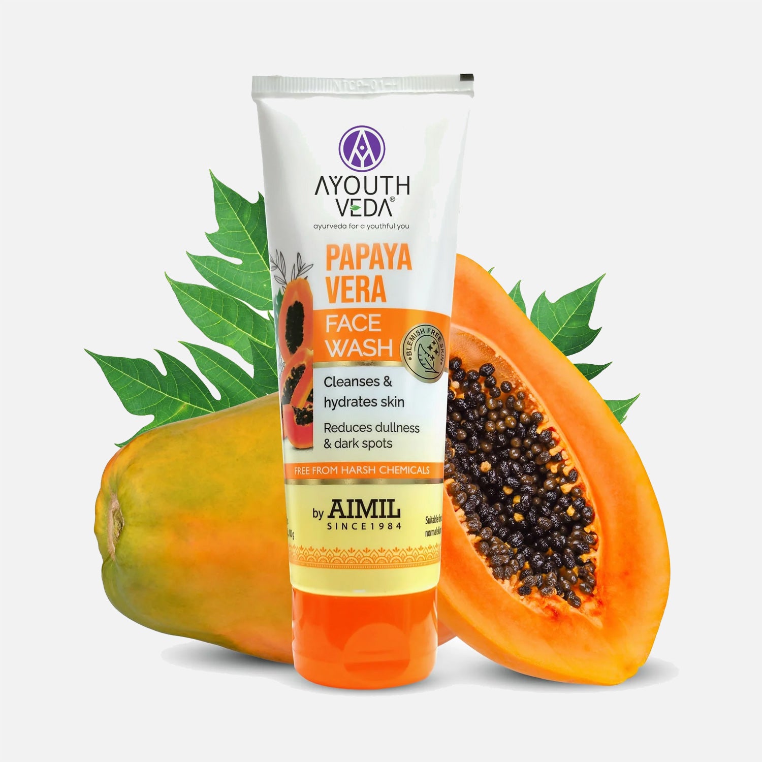 AyouthVeda Blemish Control Papaya Vera Face Wash - 100ml