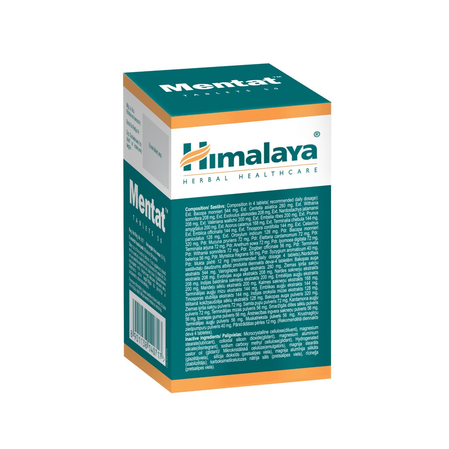 Himalaya Mentat - Support the memory, focus and learning abilities - 50 Tablets