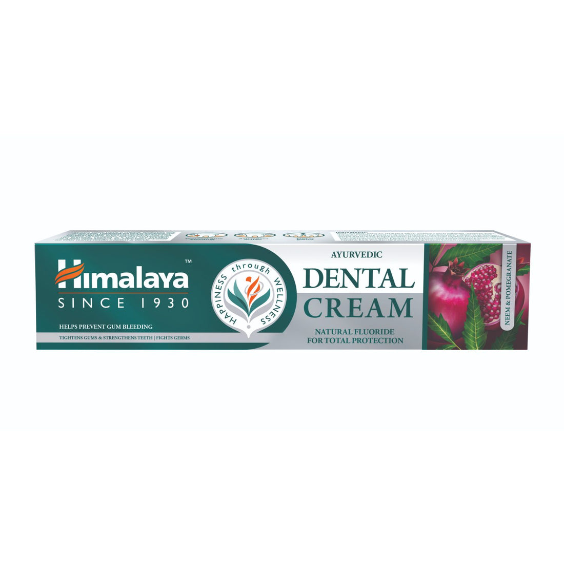 Himalaya Ayurvedic Dental Cream Herbal Toothpaste - Neem & pomegranate - 100g