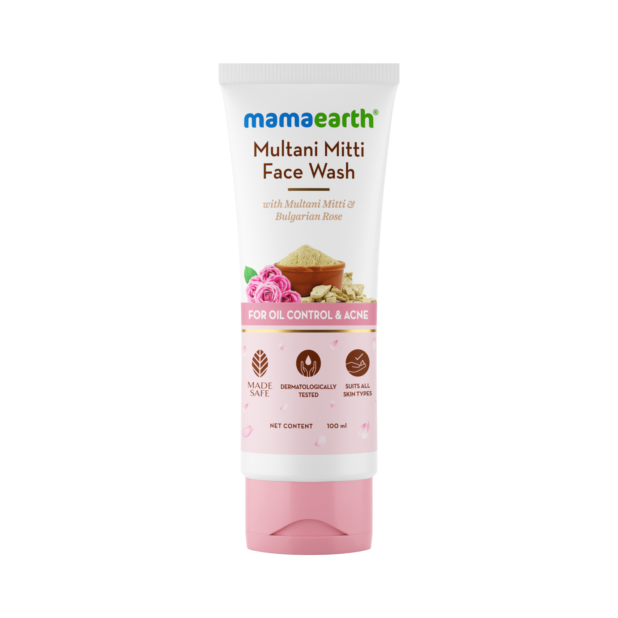 Mamaearth Multani Mitti Face Wash Oil Control & Acne - 100ml