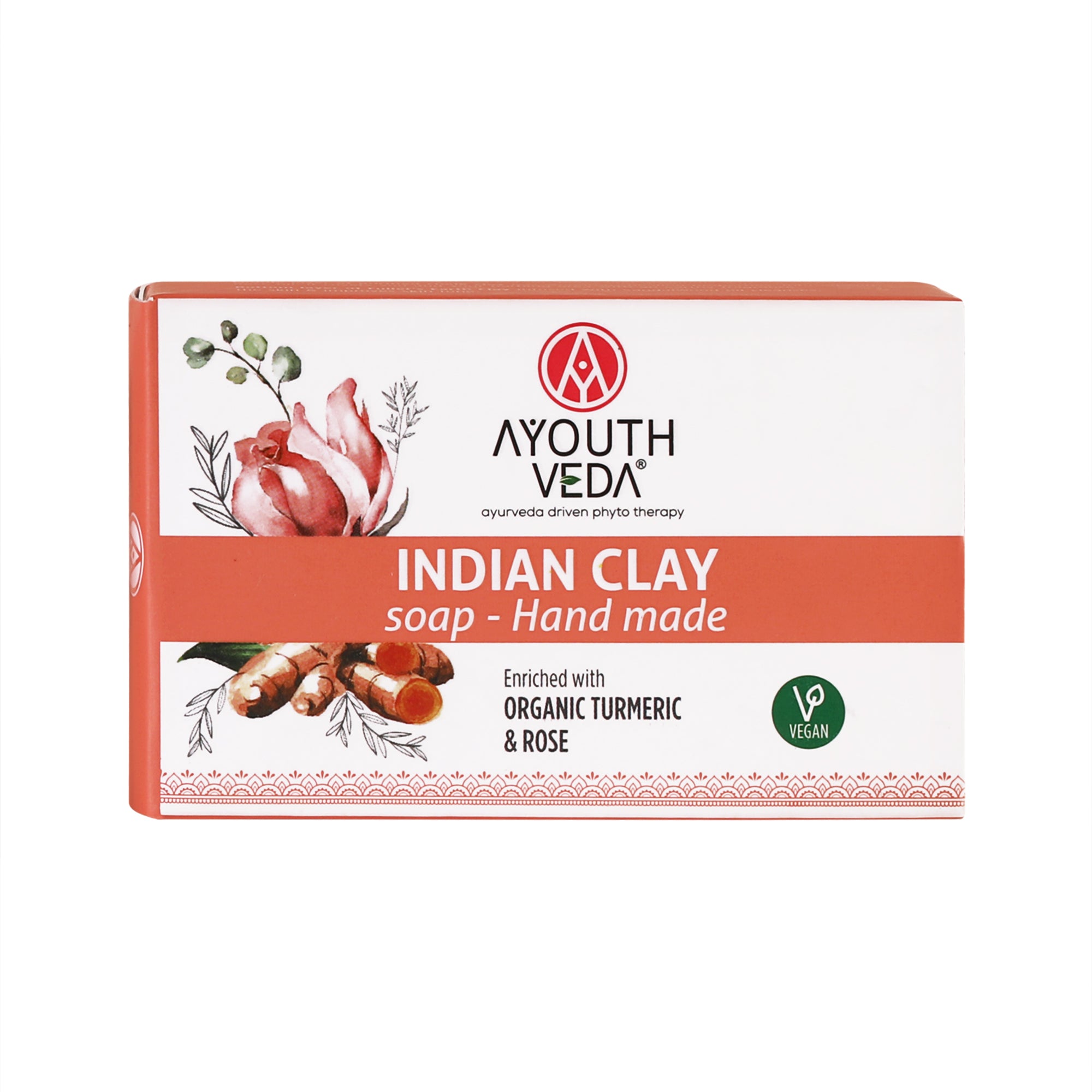 AyouthVeda Indian Clay Handmade Soap With Multani Mitti - 100g