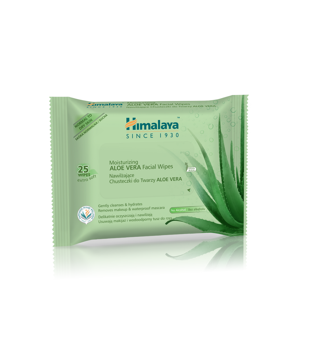 Moisturizing Aloe Vera Facial Wipes 25&