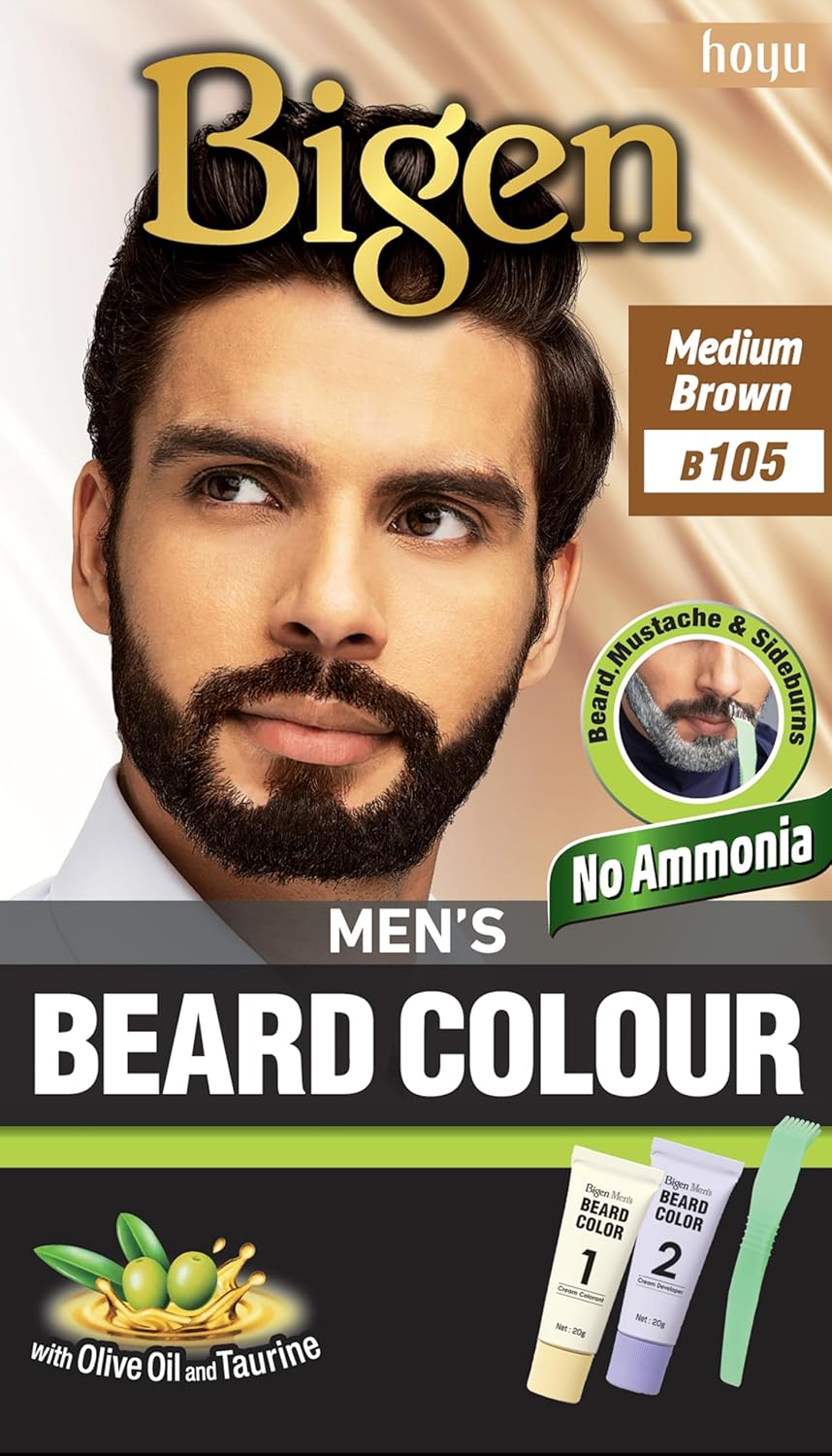 BIGEN MENS BEARD - (105) - MEDIUM BROWN