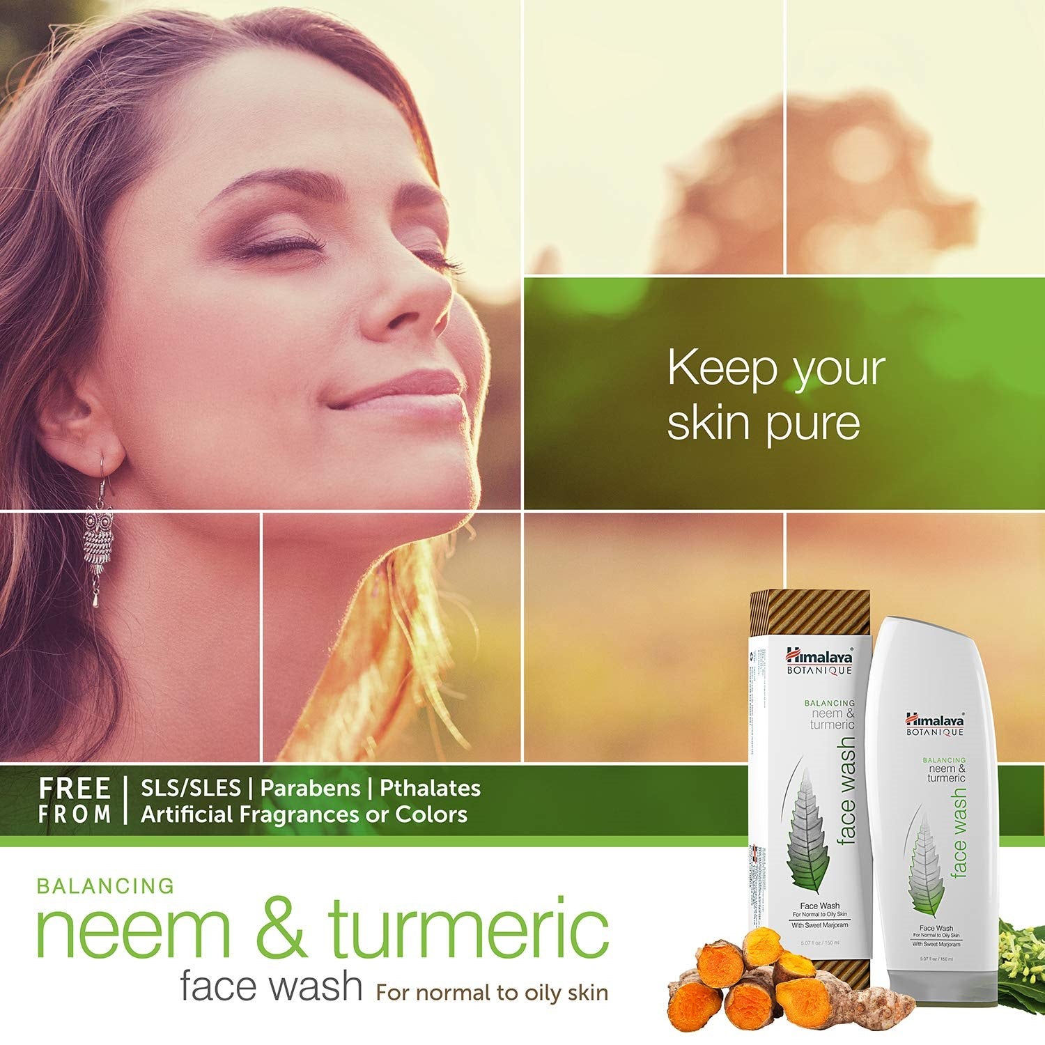 Botanique Neem & Turmeric Facewash 150ml