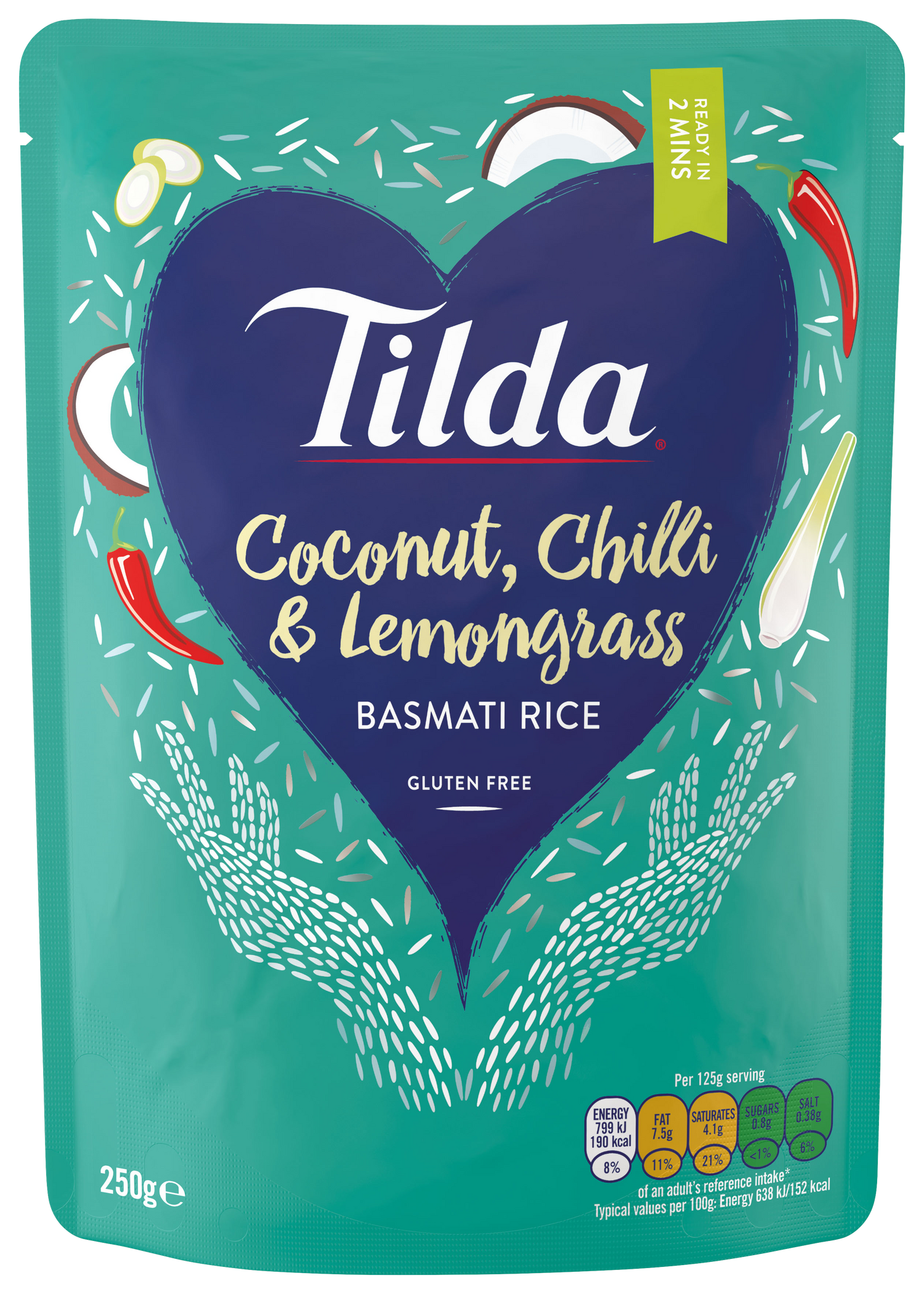 Coconut Chilli and Lemongrass Steamed Basmati