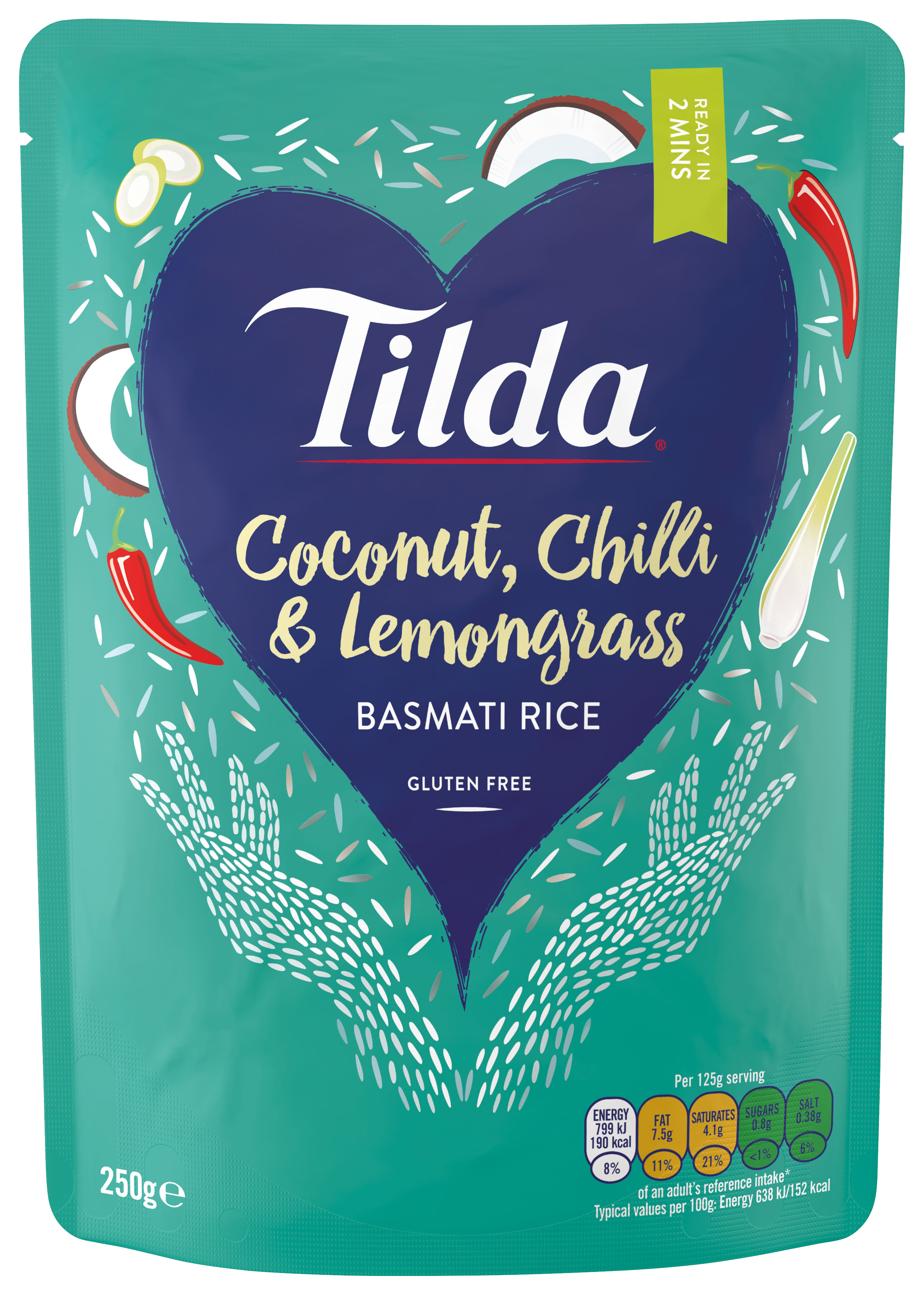 Coconut Chilli and Lemongrass Steamed Basmati