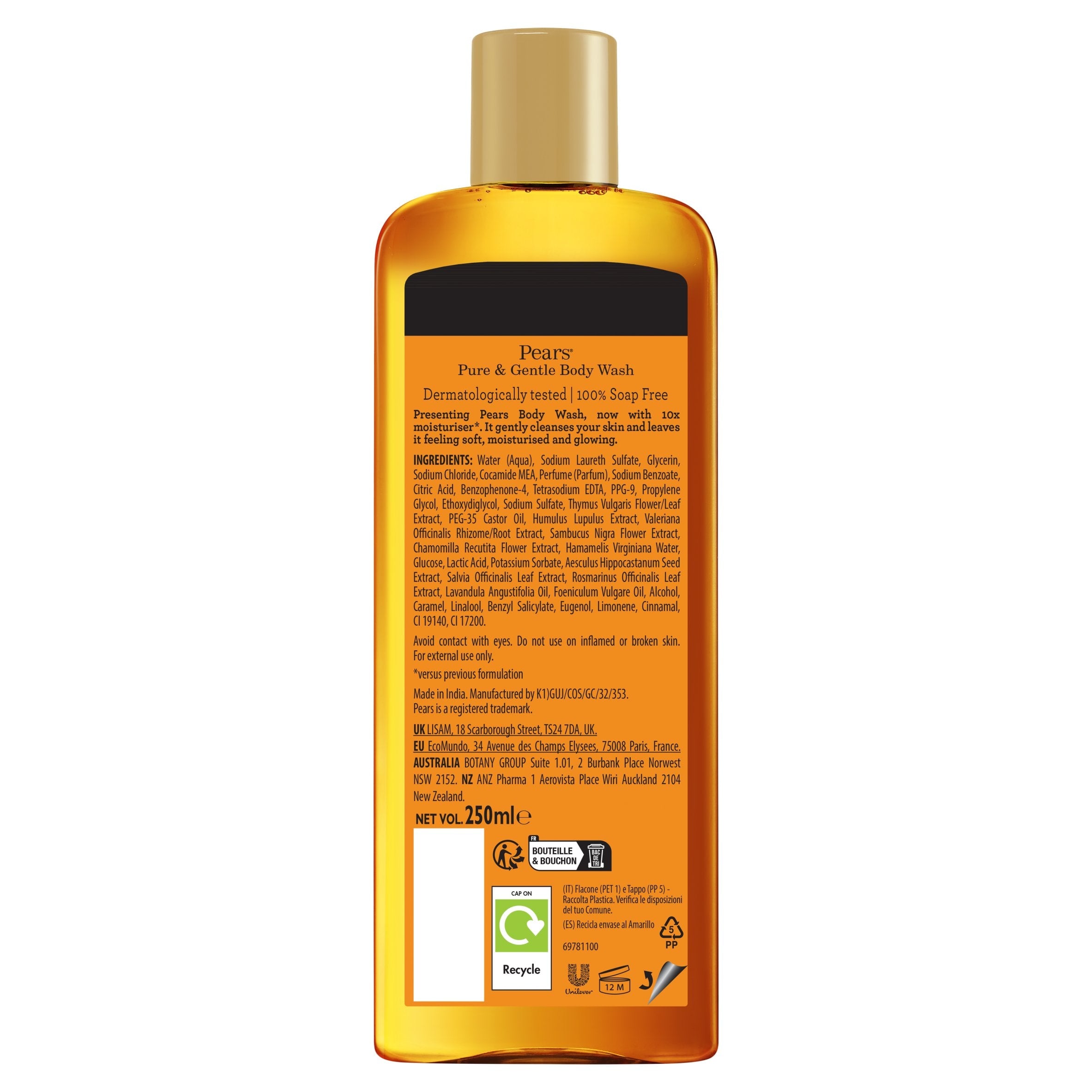 Pears Body Wash Amber 250ml