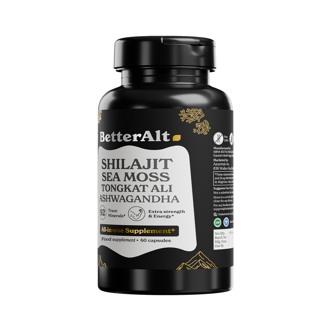 BA Shilajit Seamoss capsules (All in one) 60CAPS
