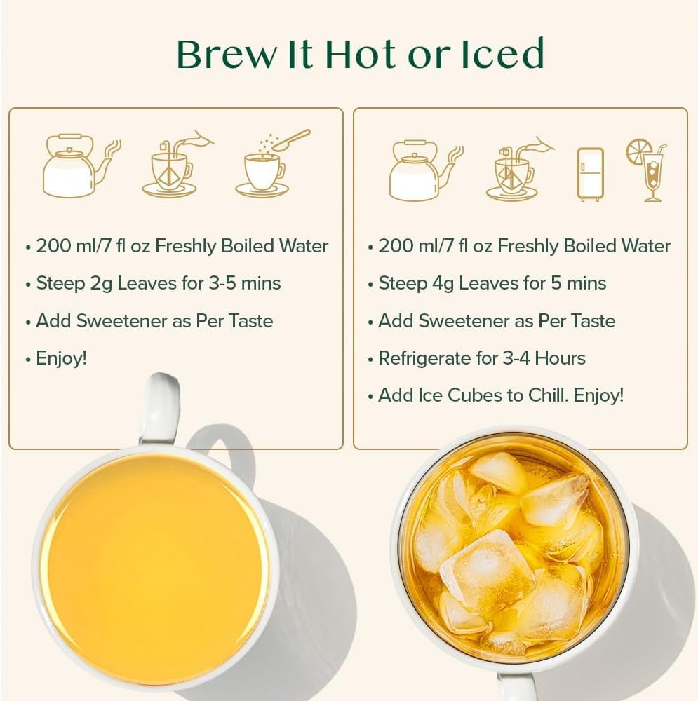 VAHDAM, Turmeric Spice Herbal Tea Bags (30 Count) Caffeine Free, Non GMO, Gluten Free - 100% Pure Herbal Tisane - Savory &amp; Spicy - Individually Wrapped Pyramid Tea Bags