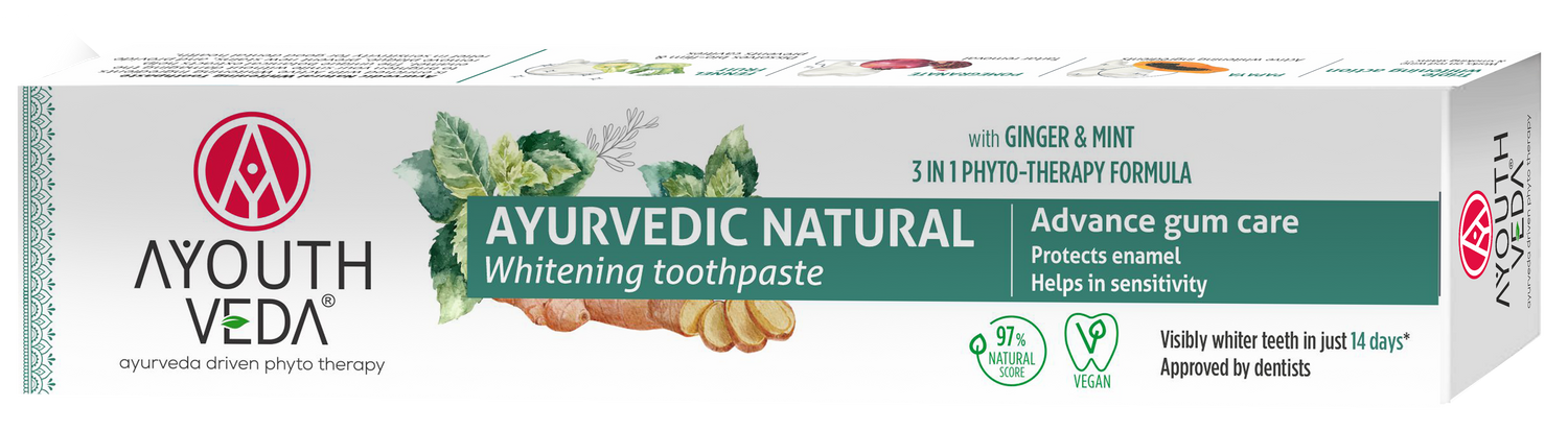 Ayouthveda Natural Whitening Toothpaste - 100g