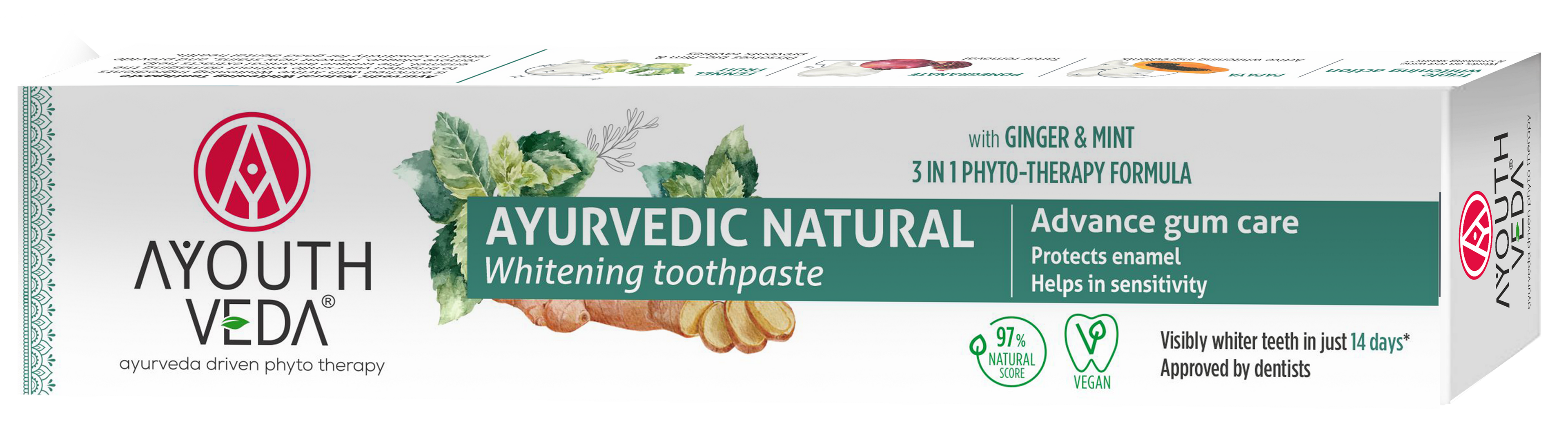 Ayouthveda Natural Whitening Toothpaste - 100g