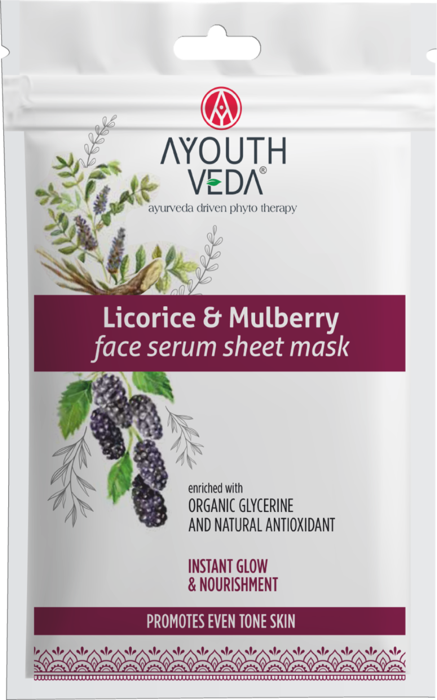 AY LICORICE &amp; MULBERRY FACE SERUM SHEET MASK
