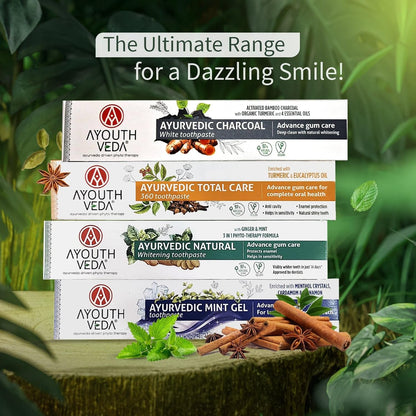 Ayouthveda Natural Whitening Toothpaste - 100g