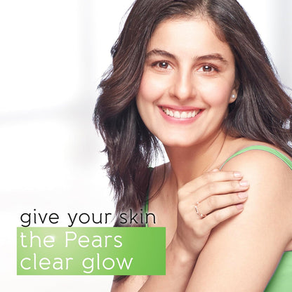 Pears Pure &amp; Gentle Transparent Natural Soap Bar - Made with Lemon Flower Extracts, Nourishing and Refreshing Bathing Cleanser - 125g