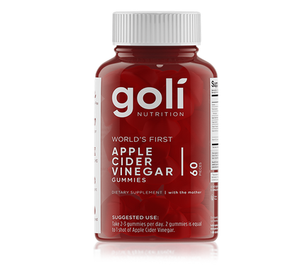 Bottle of Goli ACV Gummies 60 CT
