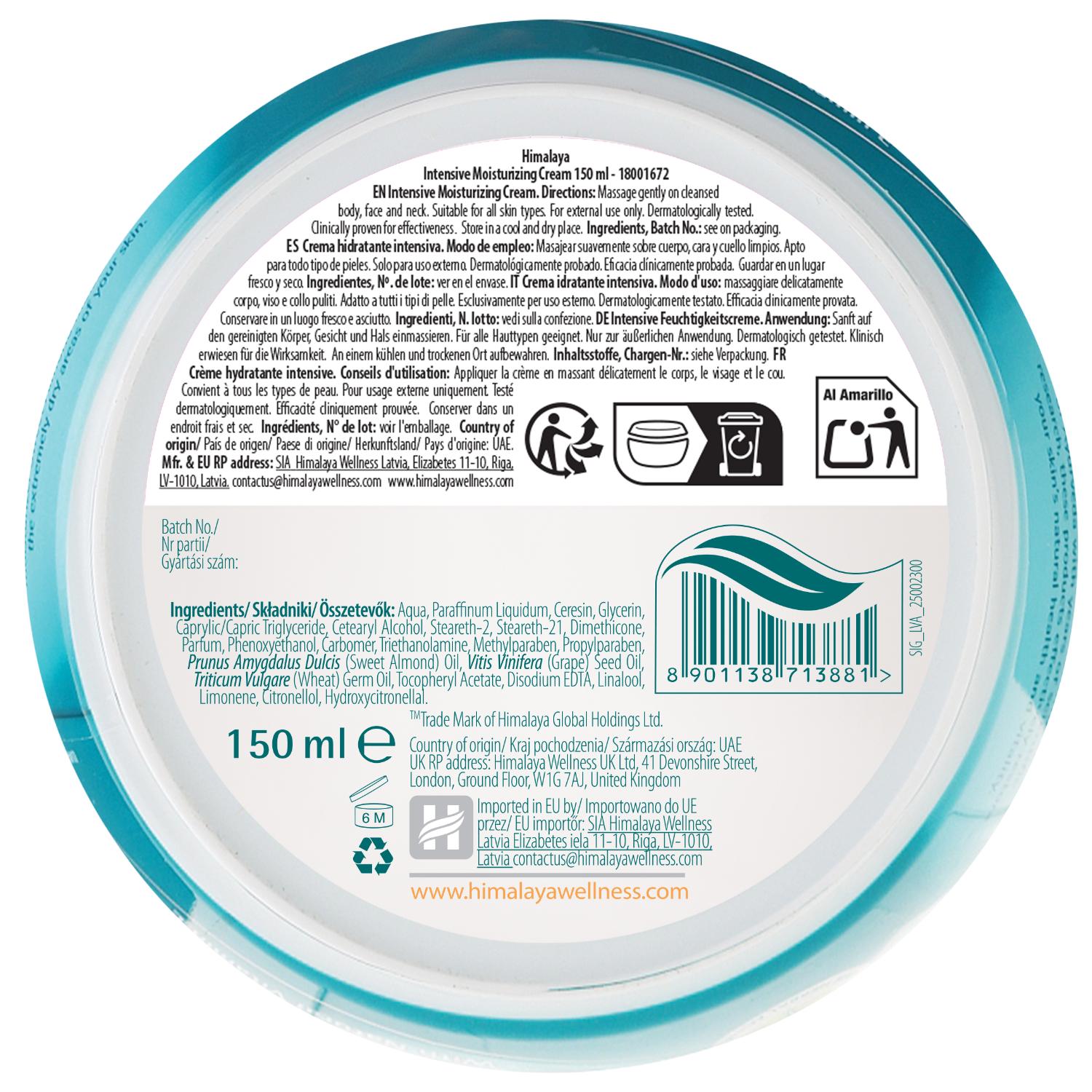 Himalaya Intensive Moisturizing Cream 150ml