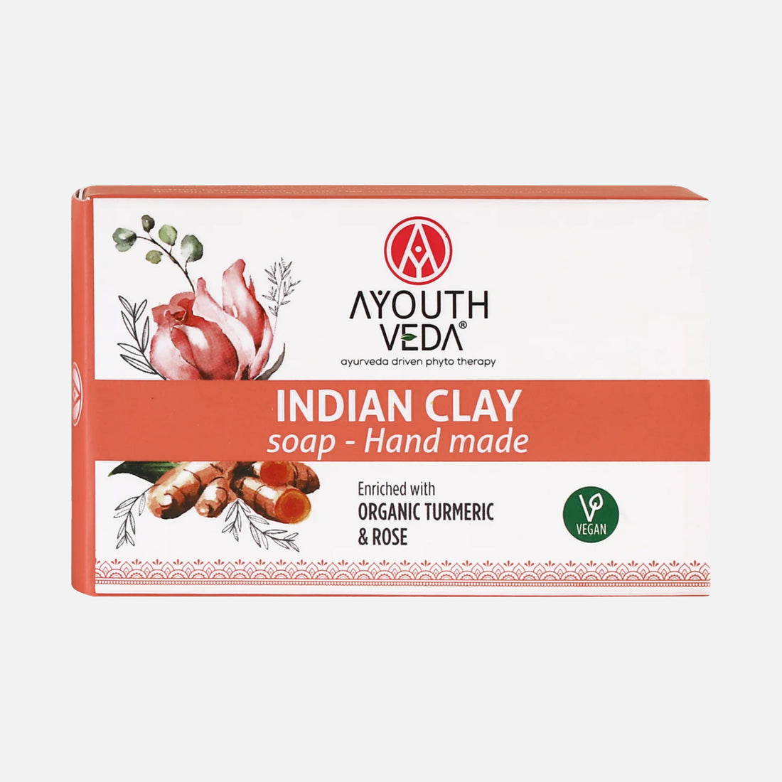 AyouthVeda Indian Clay Handmade Soap With Multani Mitti - 100g
