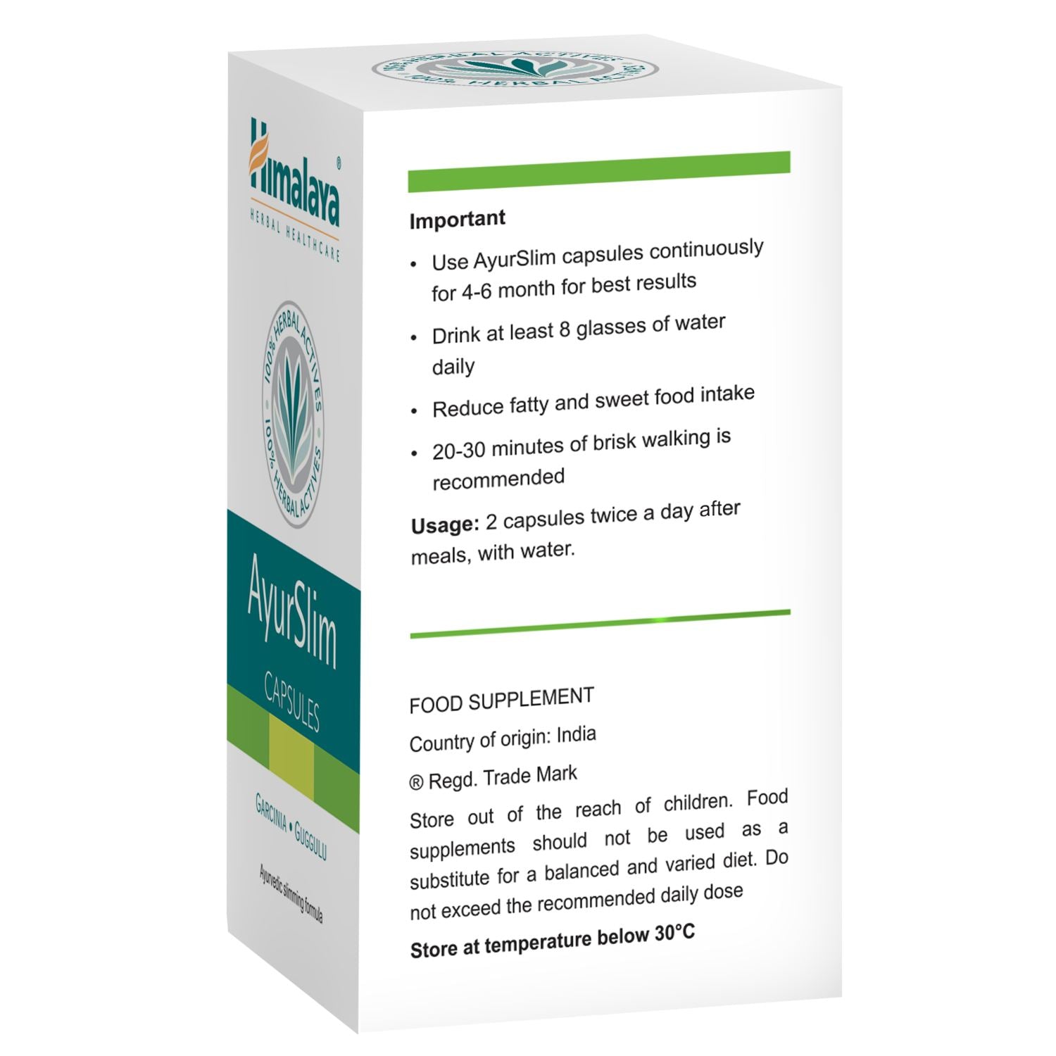 Himalaya AyurSlim - Ayurvedic slimming formula - 60 Capsules