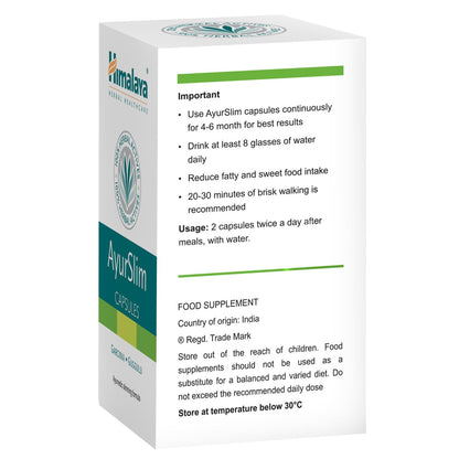 Himalaya AyurSlim - Ayurvedic slimming formula - 60 Capsules