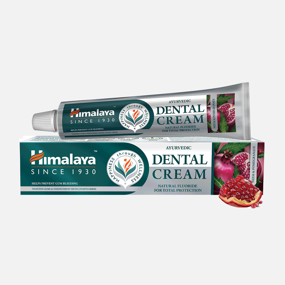 Himalaya Ayurvedic Dental Cream Herbal Toothpaste - Neem & pomegranate - 100g