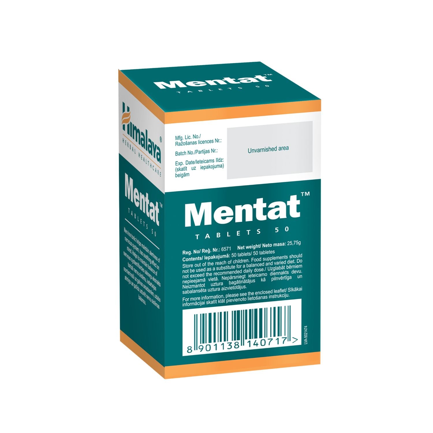 Himalaya Mentat - Support the memory, focus and learning abilities - 50 Tablets