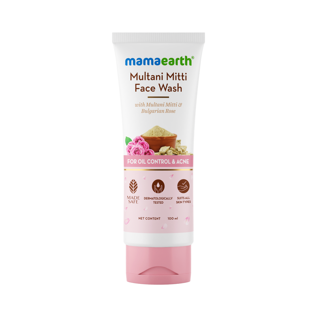 Mamaearth Multani Mitti Face Wash Oil Control &amp; Acne - 100ml