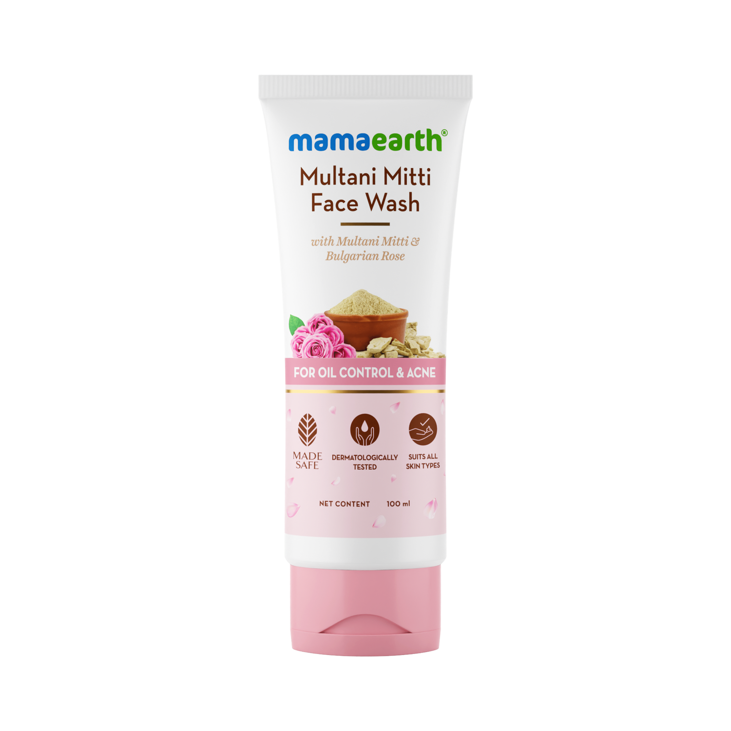 Mamaearth Multani Mitti Face Wash Oil Control &amp; Acne - 100ml