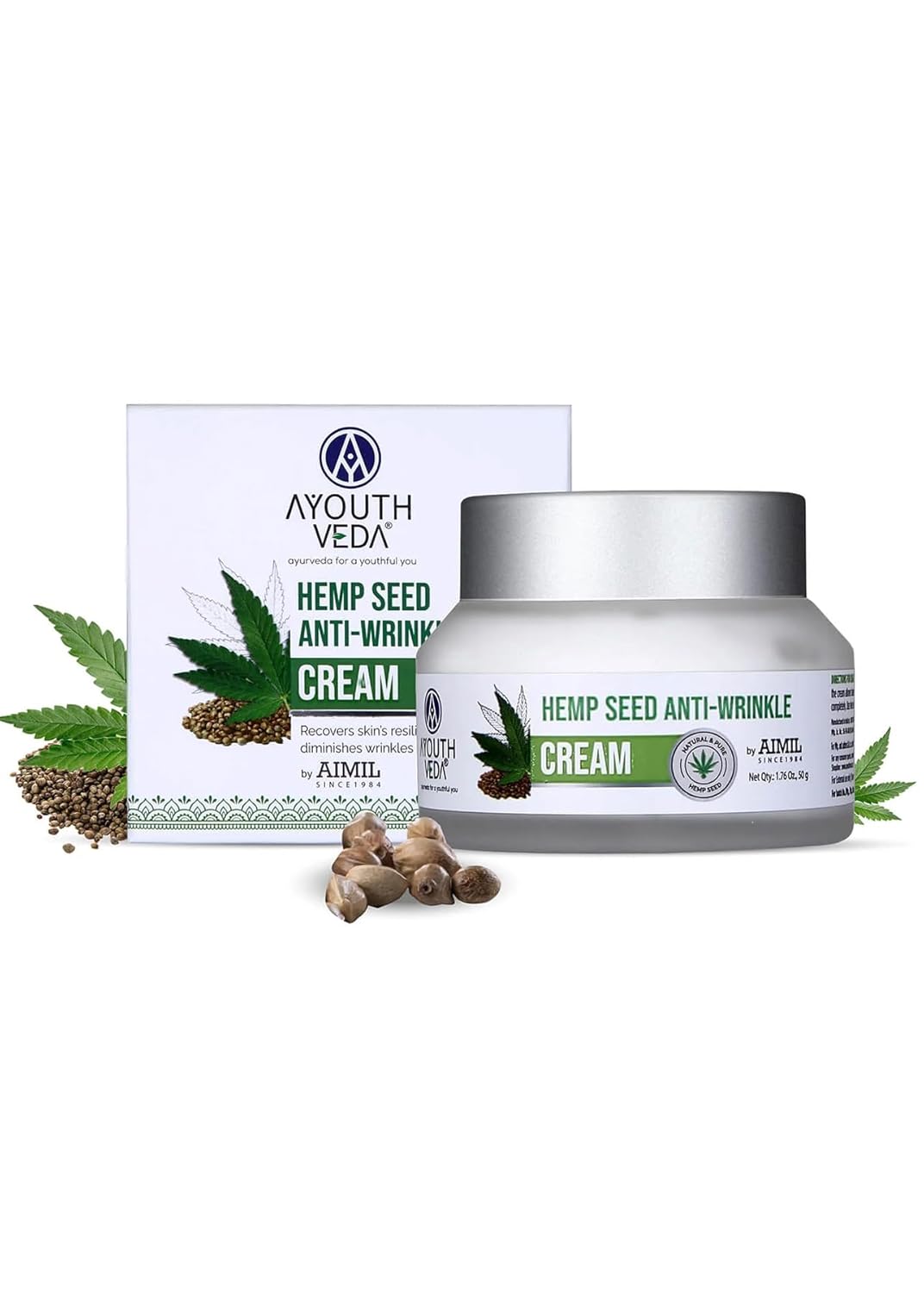 AyouthVeda Hemp Seed Anti-Wrinkle Cream For Diminishing Wrinkles