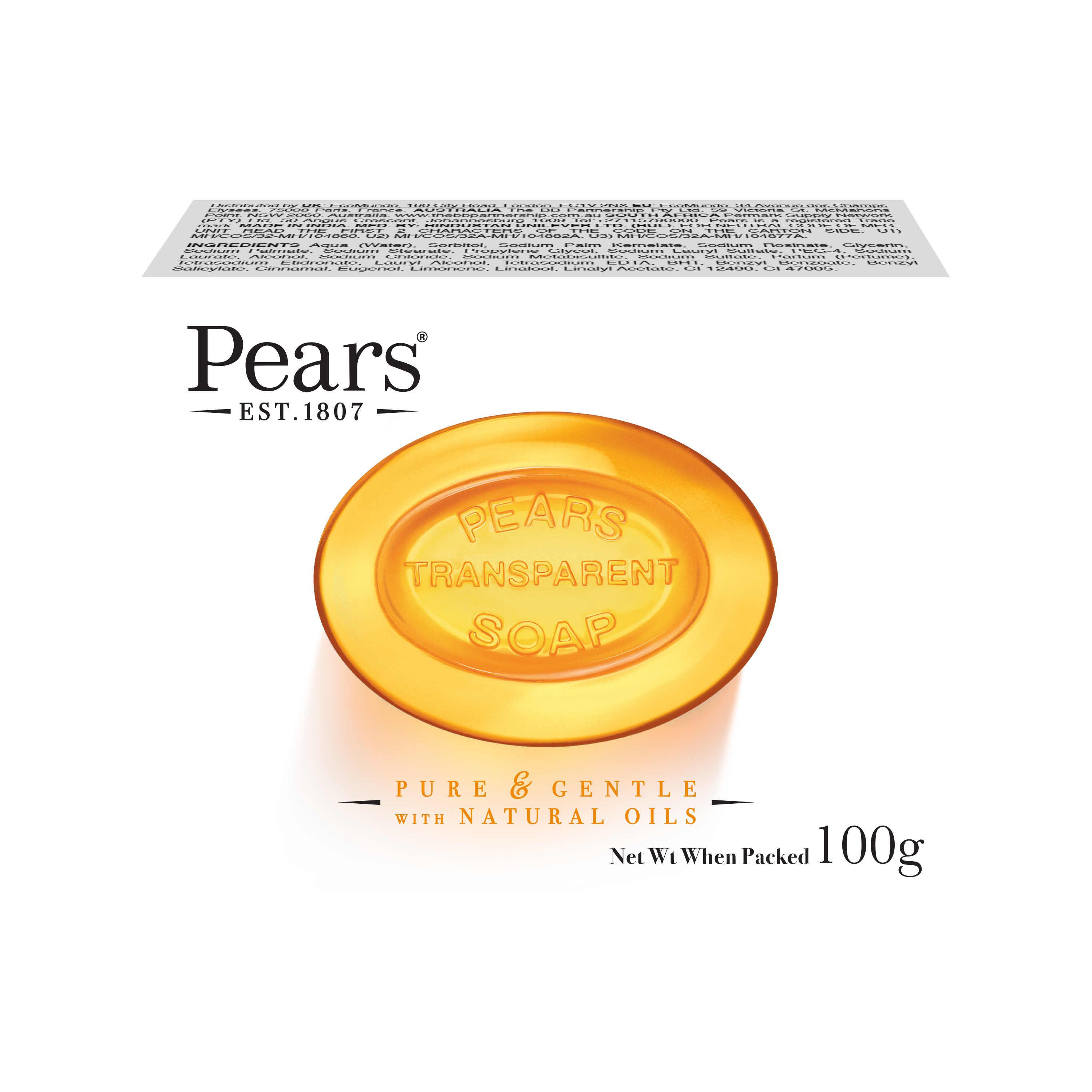 Pears Soap Bar Amber 100g
