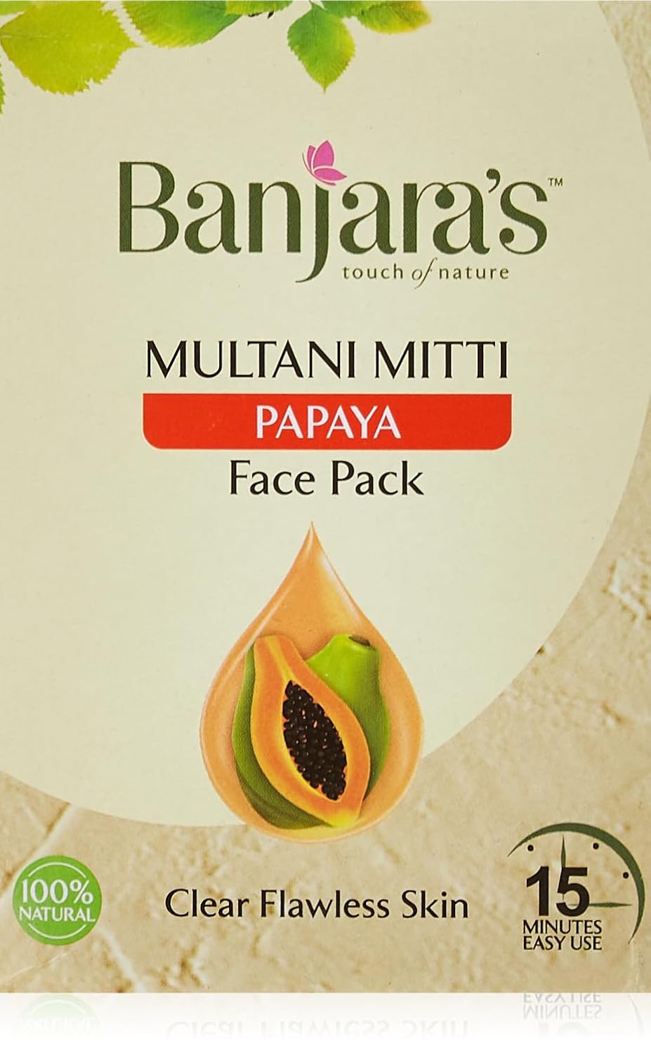 Multani Mitti Papaya Face Pack (Cream) 72/1100g