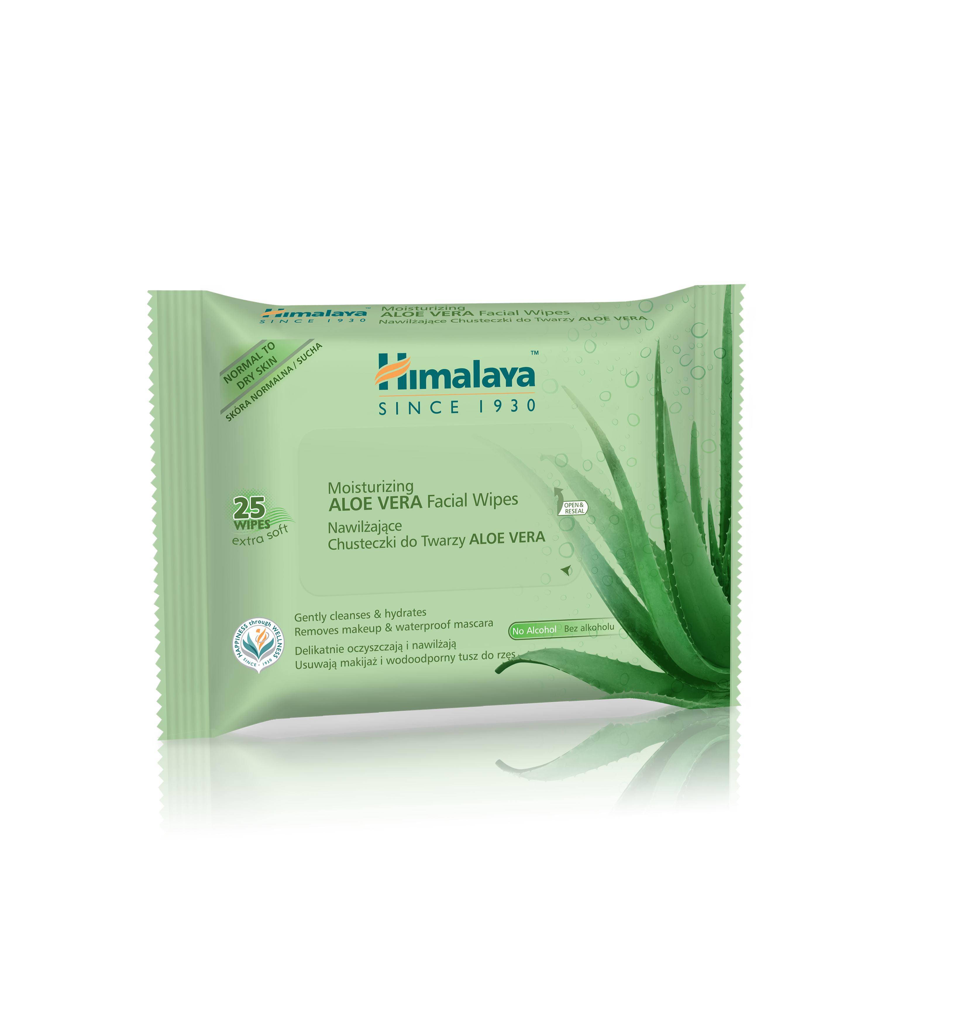 Moisturizing Aloe Vera Facial Wipes 25&