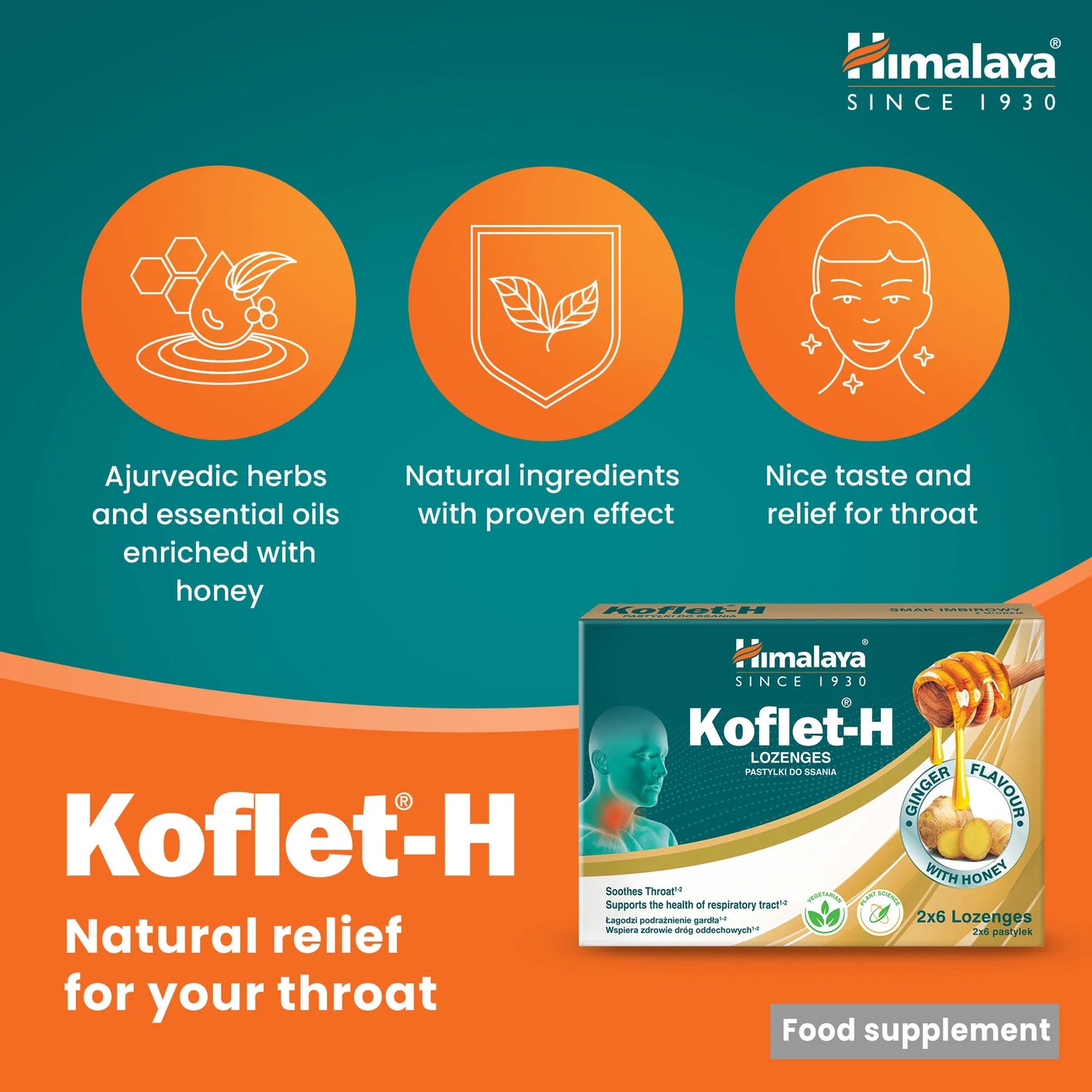 Himalaya Koflet-H Ginger - Lozenges
