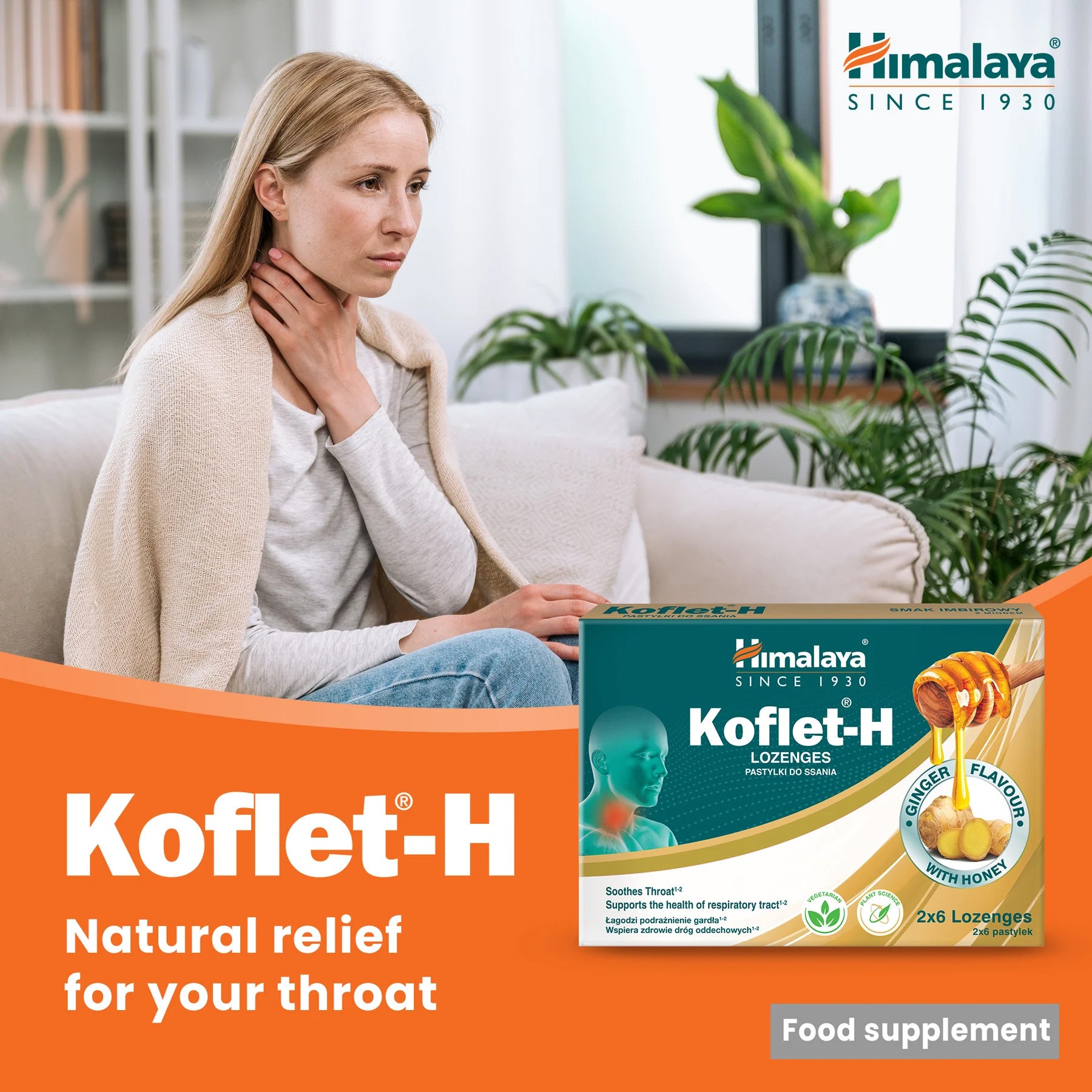 Himalaya Koflet-H Ginger - Lozenges