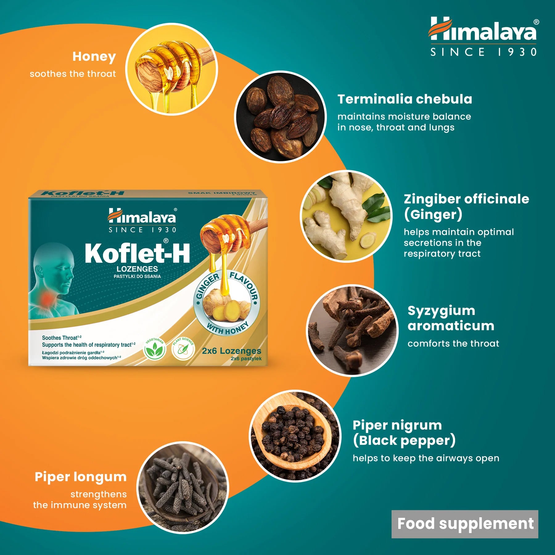 Himalaya Koflet-H Ginger - Lozenges