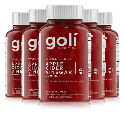 5 BOTTLE OF APPLE CIDER VINEGAR GUMMIES