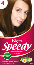 Bigen Women Permanent Speedy Hair Dye - (4) Chestnut