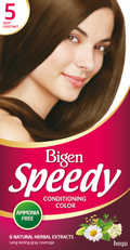 Bigen Women Permanent Speedy Hair Dye - (5) Deep Chestnut
